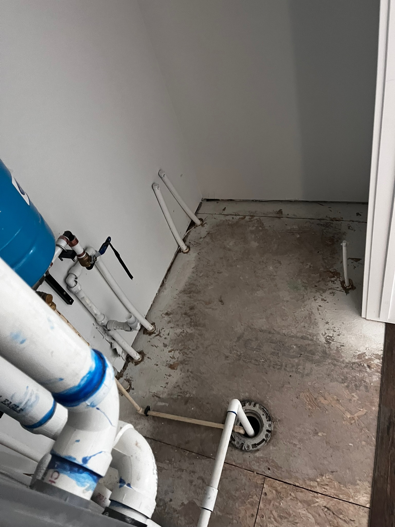 Cut-out around floor opening — BEFORE — McCall, ID